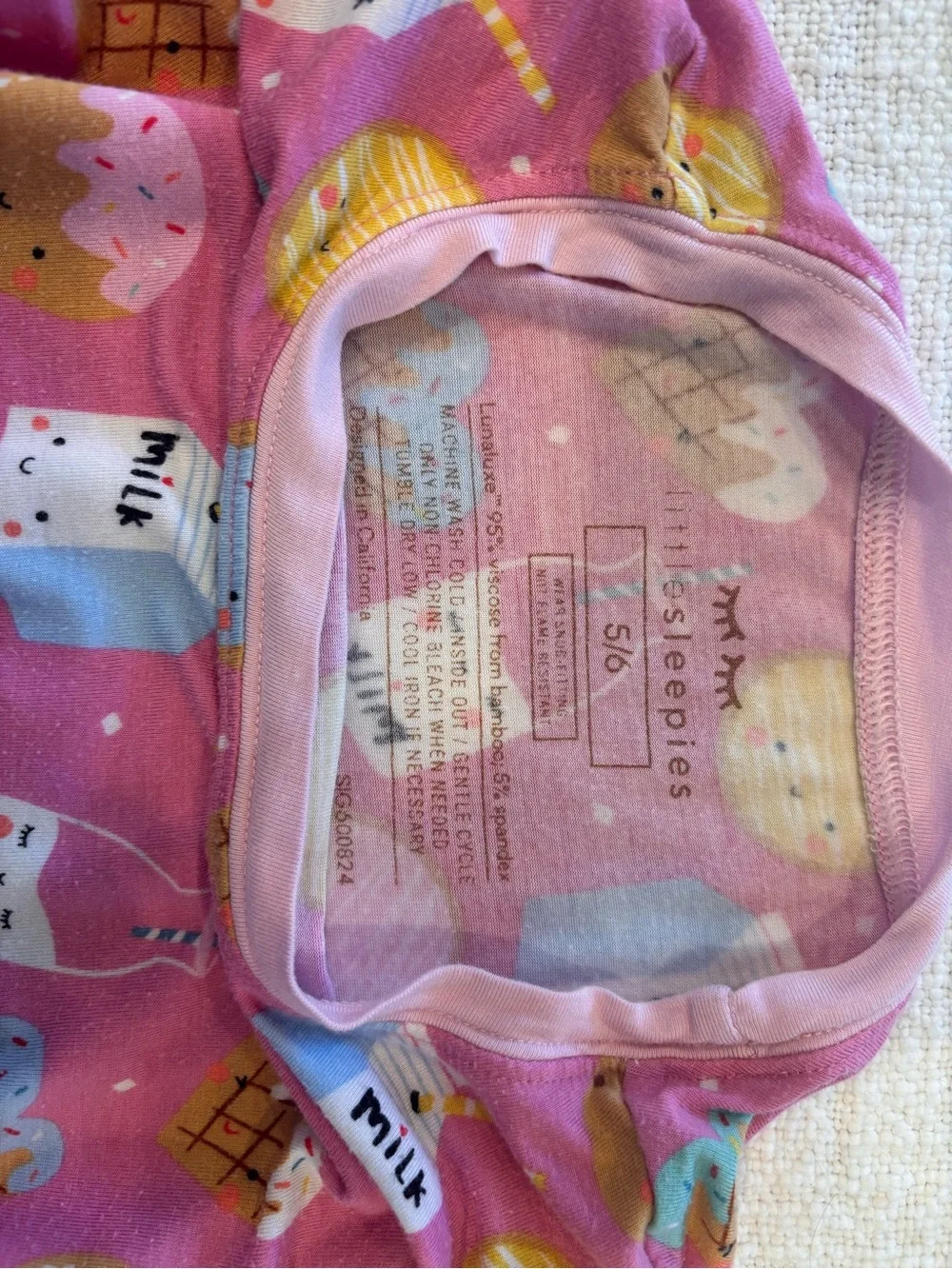 Little Sleepies Pink Ice Cream & Treats Pajama Set